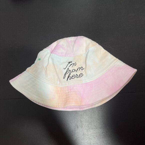 Rainbow Custom Tie Dye Asian American Girl Club Bucket Hat - Picture 2 of 3